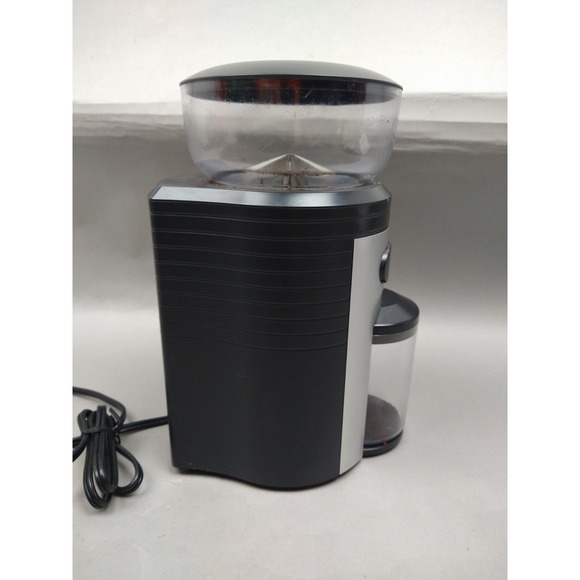 ESPRESSIONE PROFESSIONE CONICAL BURR COFFEE GRINDER BLACK/SiILVER MEC-5198 WORKS - Picture 5 of 10